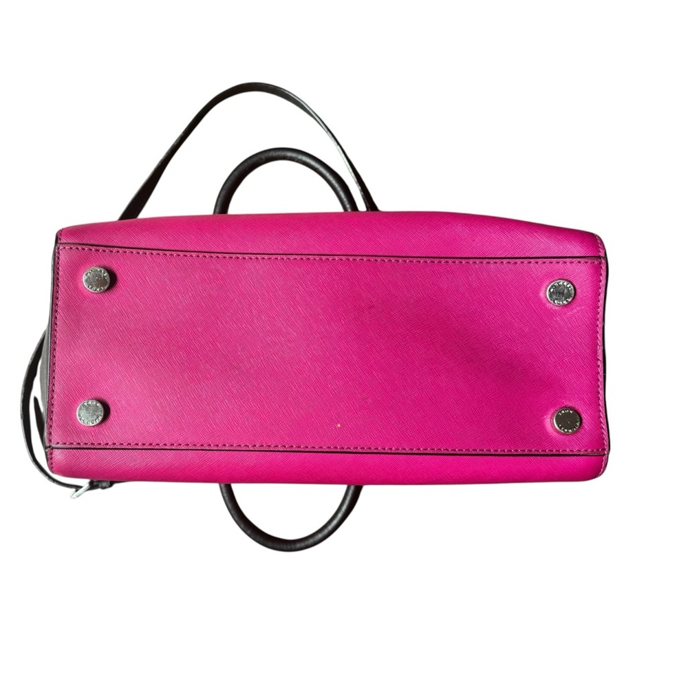 Michael Kors Fuchsia and Black Satchel - Picture 14 of 16